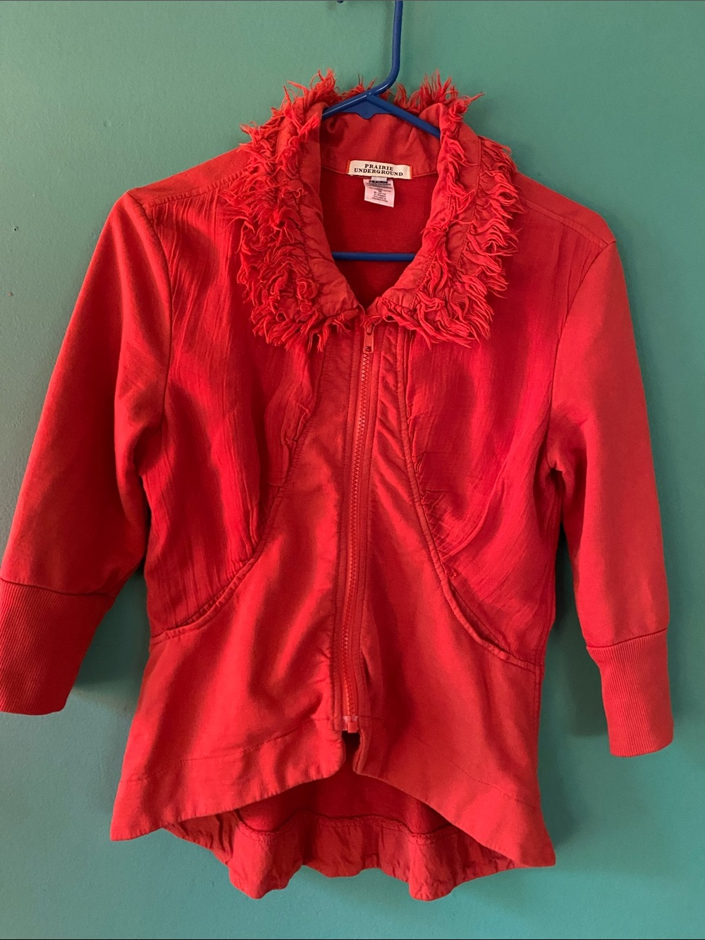 Prairie Underground pumpkin orange fitted jacket